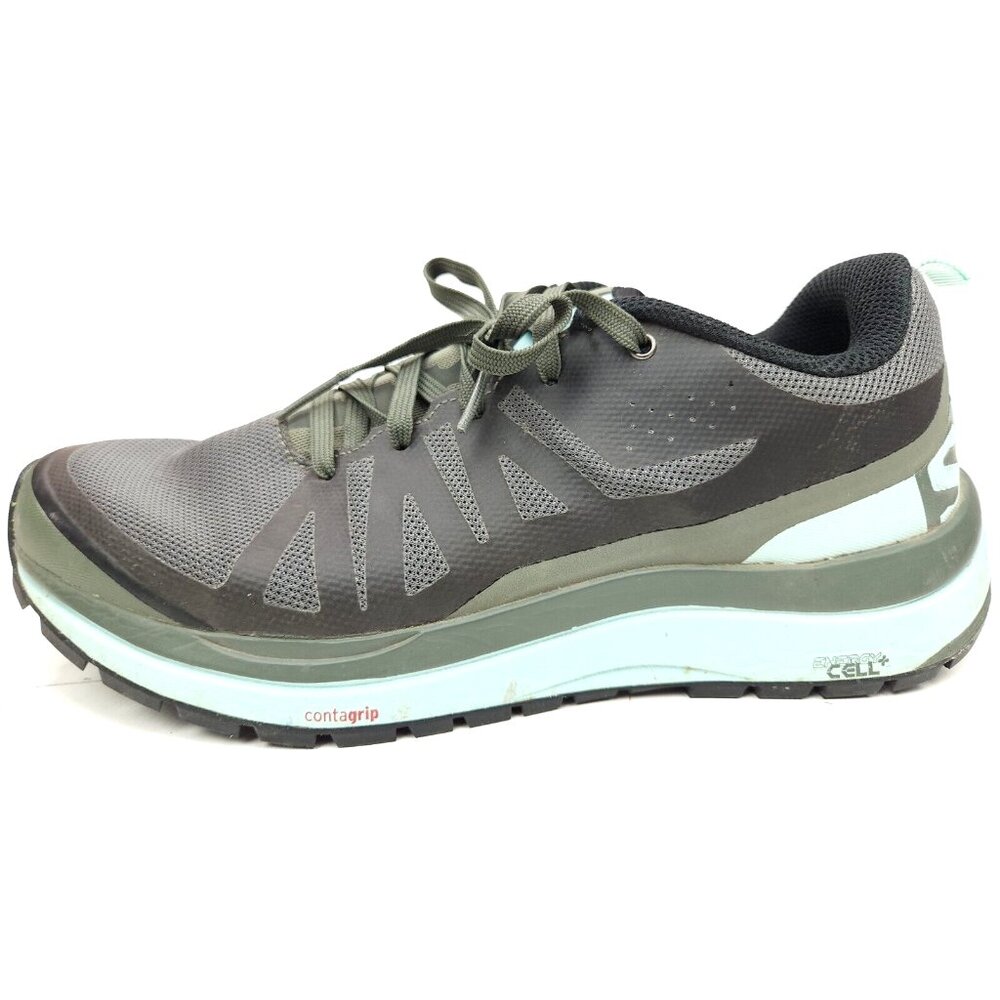 Size 7 - Salomon Women Odyssey Pro Castor Gray Hiking Trail Shoes 399732